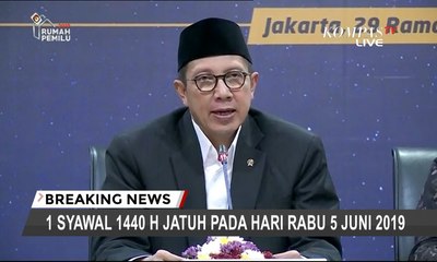 [TERBARU] Pemerintah Tetapkan Idul Fitri 1440 H Jatuh Pada 5 Juni