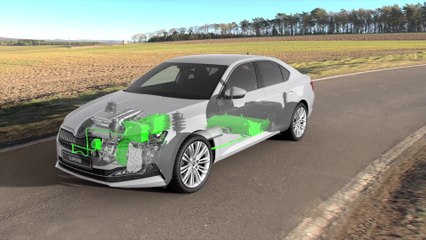 The new ŠKODA SUPERB iV Animation demo