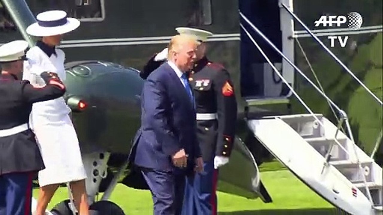 Trump begrüßt Queen Elizabeth II.