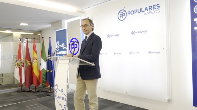 El presidente del PP vasco, Alfonso Alonso