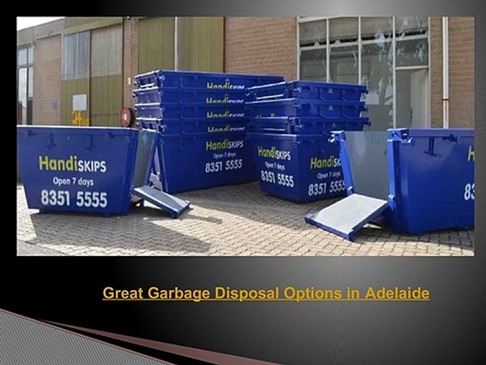 Great Garbage Disposal Options in Adelaide