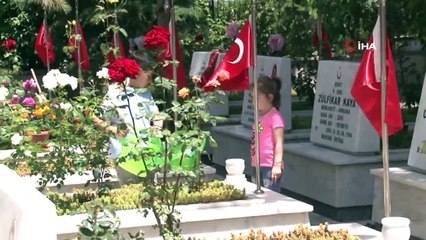 Bayram öncesi şehitler unutulmadı