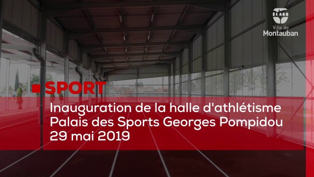 Inauguration de la halle d'athlétisme :
