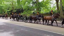 Gun salutes in London to mark arrival of President Trump and First Lady