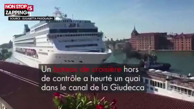 Venise : Un paquebot de croisière percute violemment un quai (Vidéo)
