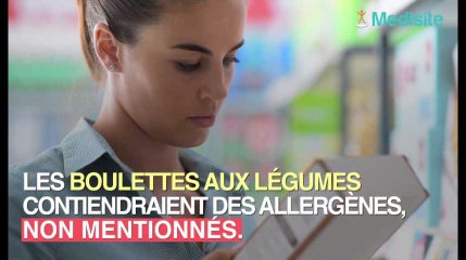 Rappel de barquettes de falafel auchan pour présence d’allergènes