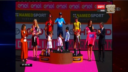 Luego de 100 años de historia en el Giro de Italia un ecuatoriano logra ganarla