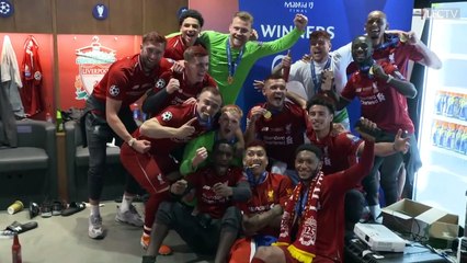Au coeur du vestiaire de Liverpool après la victoire en finale de Ligue des Champions