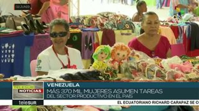 teleSUR Noticias: Venezuela: 370 mil mujeres asumen tareas productivas