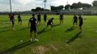 Último entrenamiento ddel Real Zaragoza antes del partido ante el Numancia