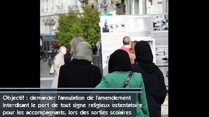 Des mamans vont manifester contre l'amendement interdisant le port de tout signe religieux ostentatoire pour les accompagnants, lors des sorties scolaires