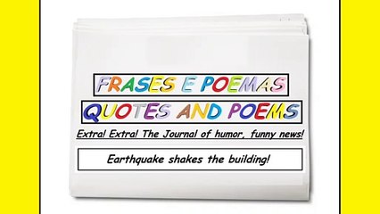 Funny news: Earthquake shakes the building! [Quotes and Poems]