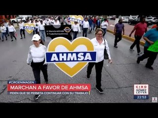 Télécharger la video: Trabajadores marchan a favor de Altos Hornos de México | Noticias con Ciro Gómez Leyva