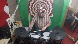 JIMI HENDRIX 'HAY JOE' DRUM COVER BY GERRY ATRIC, MILLENIUM MPS850 E DRUMS
