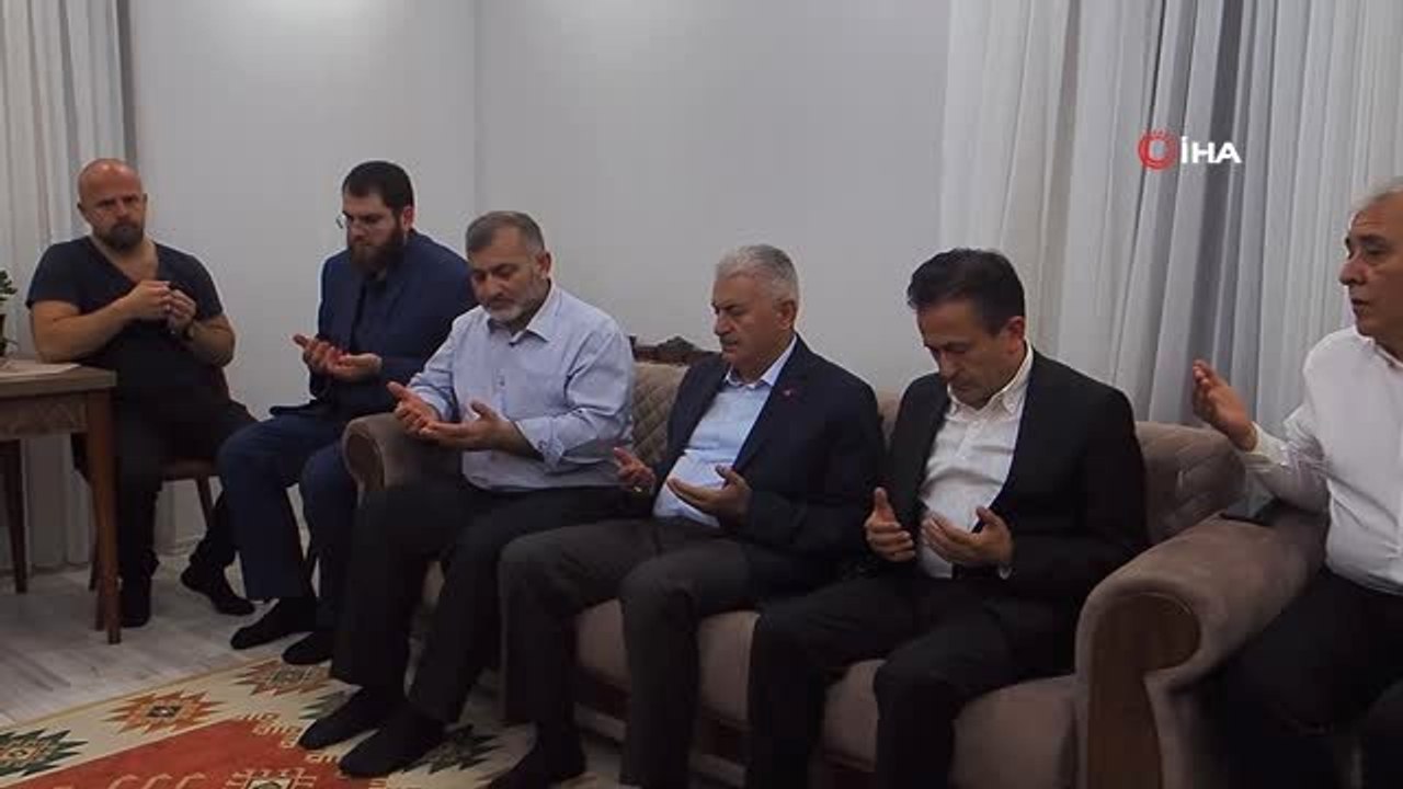 Binali Yıldırım'dan taziye ziyareti