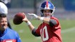 Shaun O'Hara on catching passes from Eli Manning: 'That ball is on fire'