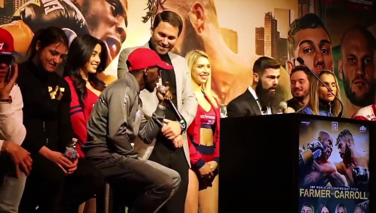 PHILLY BEEF! - TEVIN FARMER & JONO CARROLL PULLED APART AFTER TRADING BITTER WORDS IN PRESSER