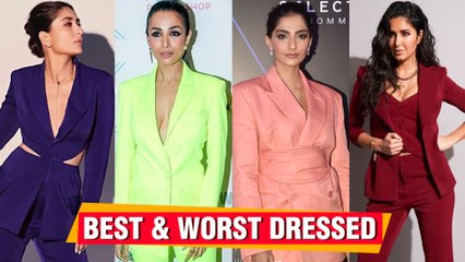 Sonam, Katrina, Malaika, Deepika, Kareena In Pant Suit | Best And Worst Dressed 2019