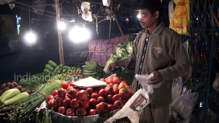 Vegetable shop, Lake Market, Kolkata
