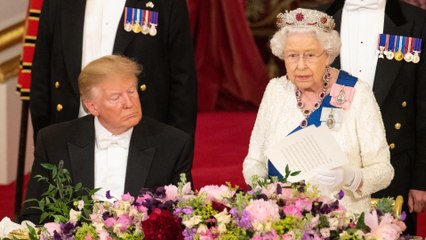 Queen stresses shared values as US President Trump visits UK