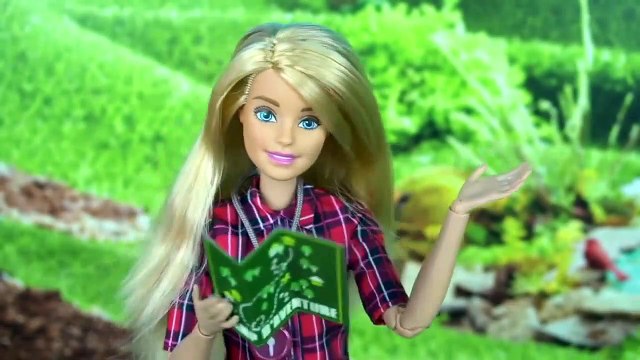 Barbie & Ken Camping Routine - Pink Doll Camper With Bathroom, Kitchen and Bedroom