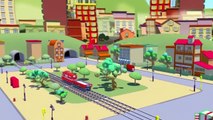 Troy le Train et le Camion Poubelle à Car City | Dessin animés pour enfants