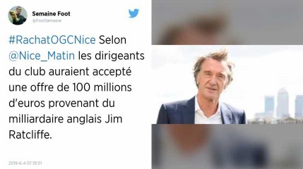 OGC Nice. Le milliardaire anglais Jim Ratcliffe s’apprête à racheter le club
