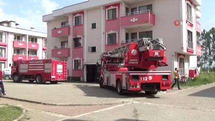 Düzce'de bayram sabahı yangın paniği...Kahvaltı hazırlayan aile yanmaktan son anda kurtuldu