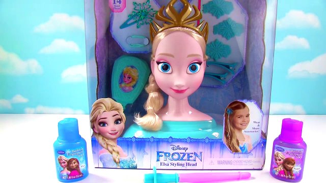 Disney Frozen Elsa Styling Head Color Change Bath Paint Hair