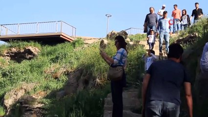 Muradiye Şelalesi’nde bayram yoğunluğu