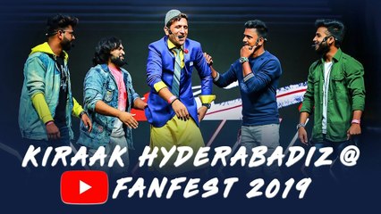 Youtube Fan Fest Hyderabad 2019  || Noor Bhai live Performance || Kiraak Hyderabadiz