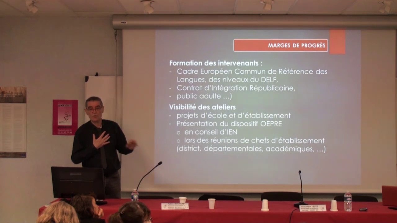 Organisation et contenus pédagogiques d'un atelier OEPRE