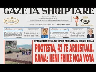 Ora Juaj - Shtypi i Ditës/ Protesta, 42 të arrestuar. Rama: Keni frikë nga vota