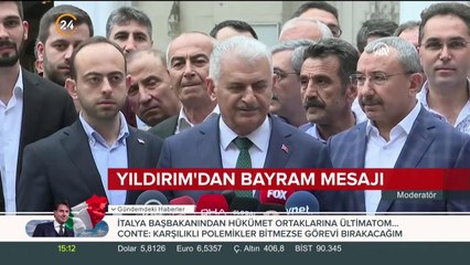 Binali Yıldırım'dan bayram mesajı