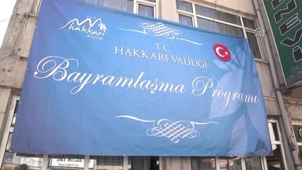 Hakkari'de bayramlaşma töreni