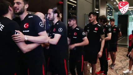 A Milli Takım'da bayramlaşma töreni