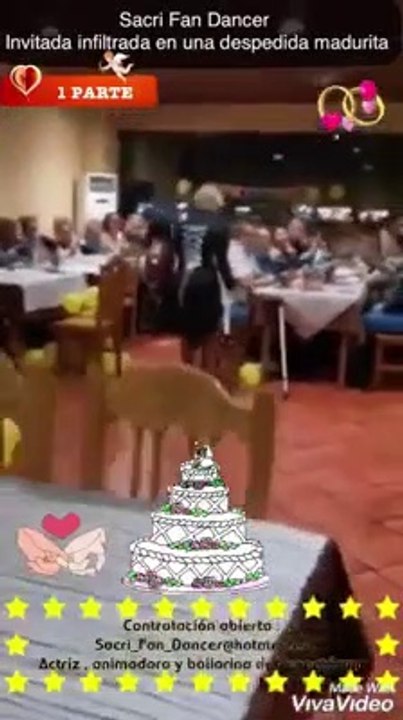 1 parte como infiltrada Sacri Fan Dancer se cuela en una fiesta jjjjjjjjj y despues ......a bailar