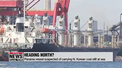 Panama vessel suspected of carrying N. Korean coal expected to be heading to Vietnam or China