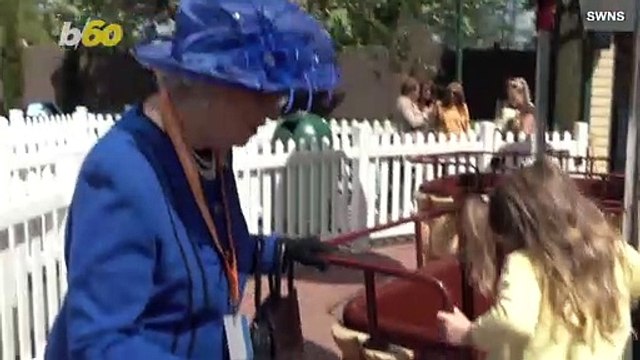 Her Roller Highness? Is Queen Elizabeth Really Enjoying A Roller Coaster Ride At An Amusement Park?