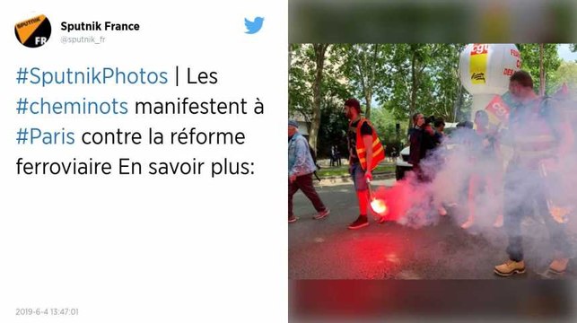 SNCF. Des milliers de cheminots manifestent à Paris contre la réforme ferroviaire.
