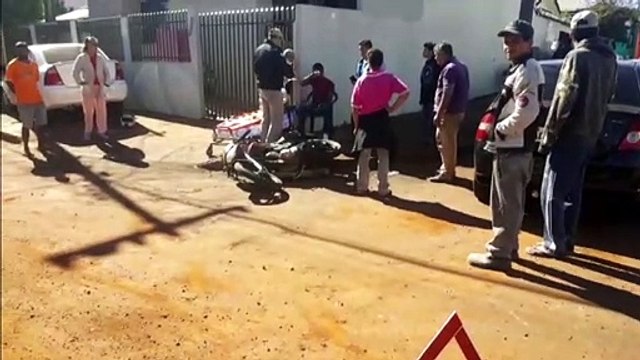 Motociclista fica ferido em acidente no Bairro Interlagos