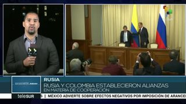 Cancilleres de Rusia y Colombia sostienen encuentro en Moscú