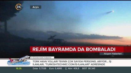 Rejim, İdlib kırsalını bayramda da bombaladı