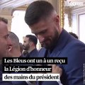 Les Bleus élevés au rang de chevalier de la Légion d'honneur