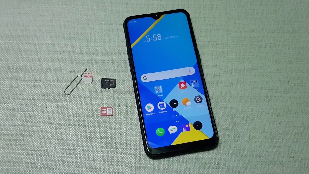 Realme C2 - Insert SIM & MicroSD Card