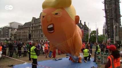 "Надувной" Трамп и протесты: как проходит визит президента США в Лондон (04.06.2019)