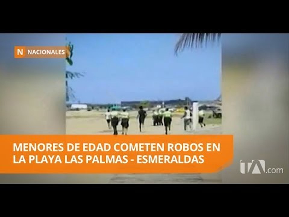 El momento exacto: menores de edad detenidos por robo en Esmeraldas - Teleamazonas