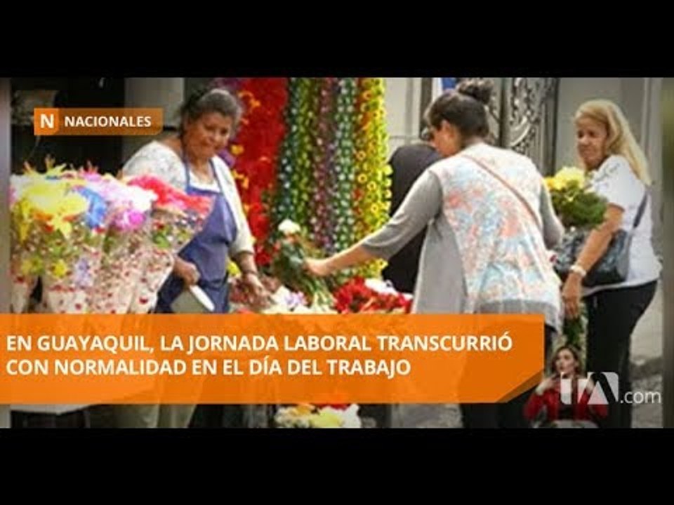 Jornada laboral se desarrolló con normalidad en Guayaquil - Teleamazonas