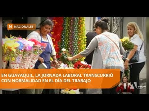 Jornada laboral se desarrolló con normalidad en Guayaquil - Teleamazonas