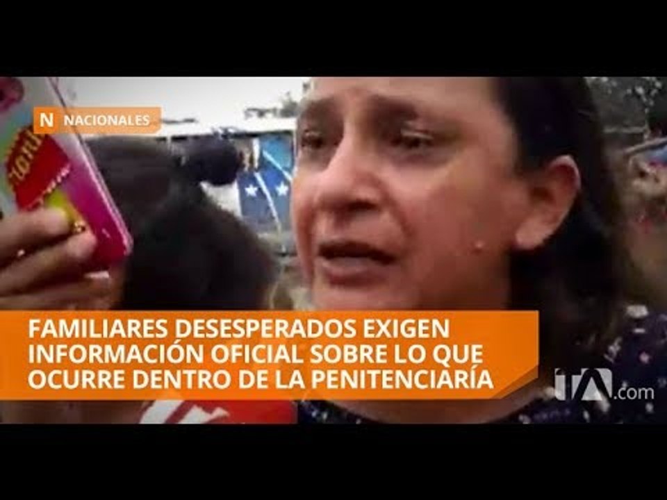 Ambiente de tensión en familiares por disparos en el interior del presidio  - Teleamazonas